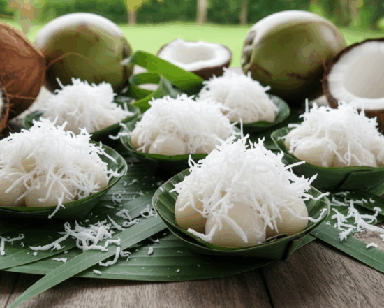 Cambodian Sweet Rice Ball