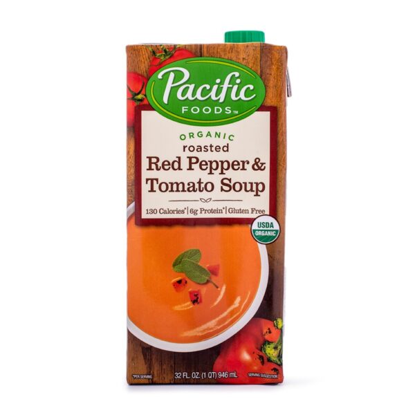 Pacific Foods Organic Roasted Red Pepper Tomato Soup 32 oz