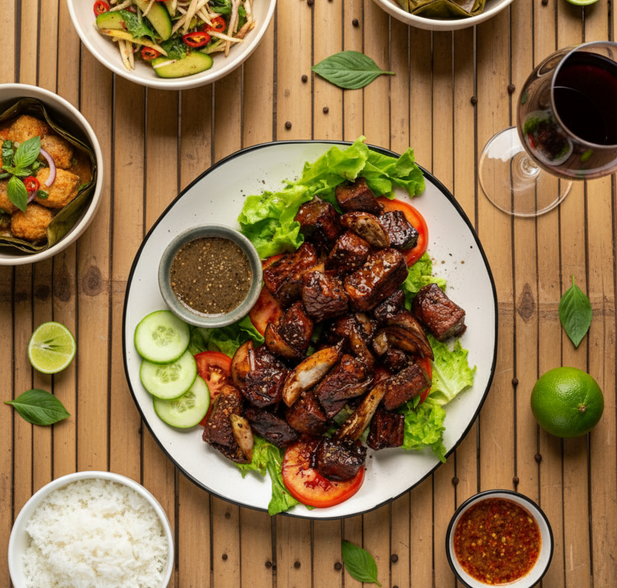 Authentic Cambodian Beef Lok Lak